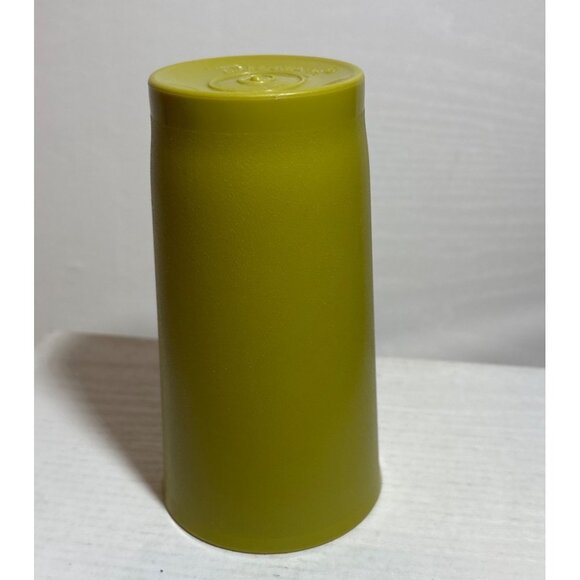 Vintage Tupperware 12oz Tumbler 873 Autumn Harvest Green 5.5" Tall - Picture 3 of 7